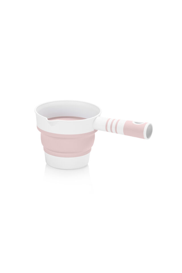 Aqua Nest Bebek Küveti Lüks 3 Lü Set Katlanır 45 Litre Pembe Pembe
