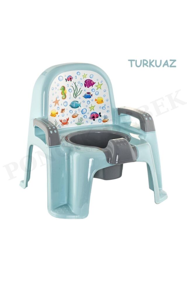 Comfort Taşınabilir Lazımlık – Çocuk Tuvalet Eğitimi Alıştırma Lazımlığı Gri Mavi̇