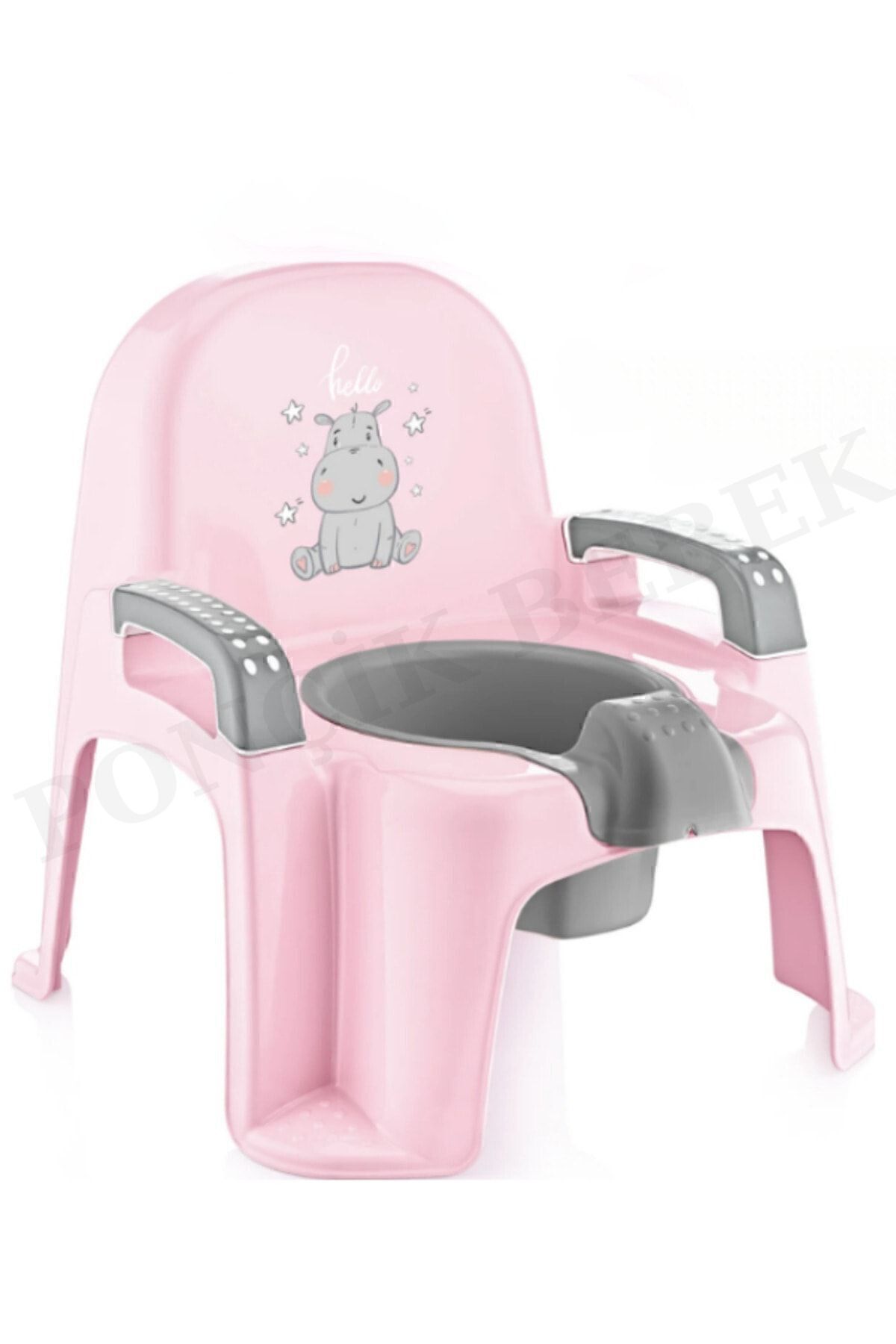 Comfort Taşınabilir Lazımlık – Çocuk Tuvalet Eğitimi Alıştırma Lazımlığı Gri Pembe5Top