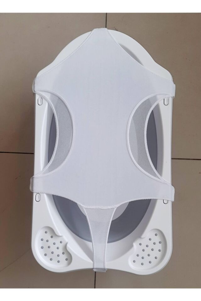 Ahir Katlanır Bebek Yıkama Banyo Seti 4 Parça Gri