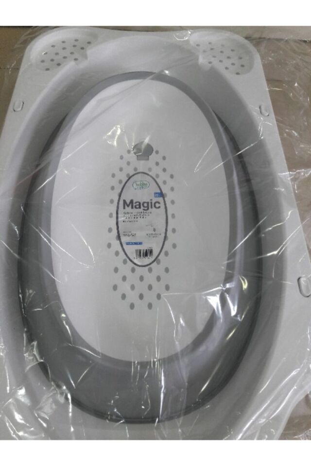 Katlanır Bebek Küveti Gri̇ Beyaz