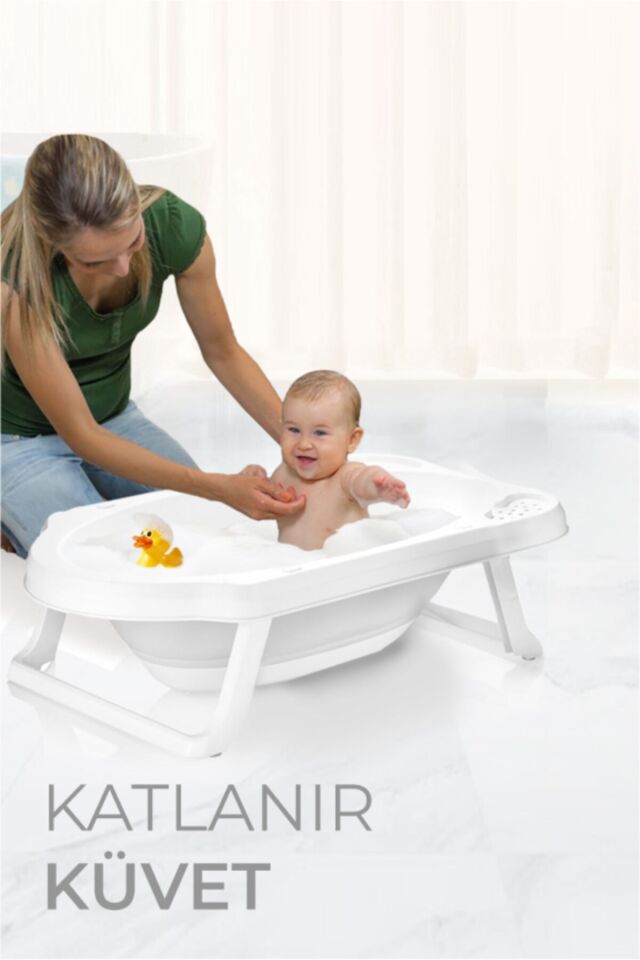 Katlanır Çocuk Küveti Gri Gri