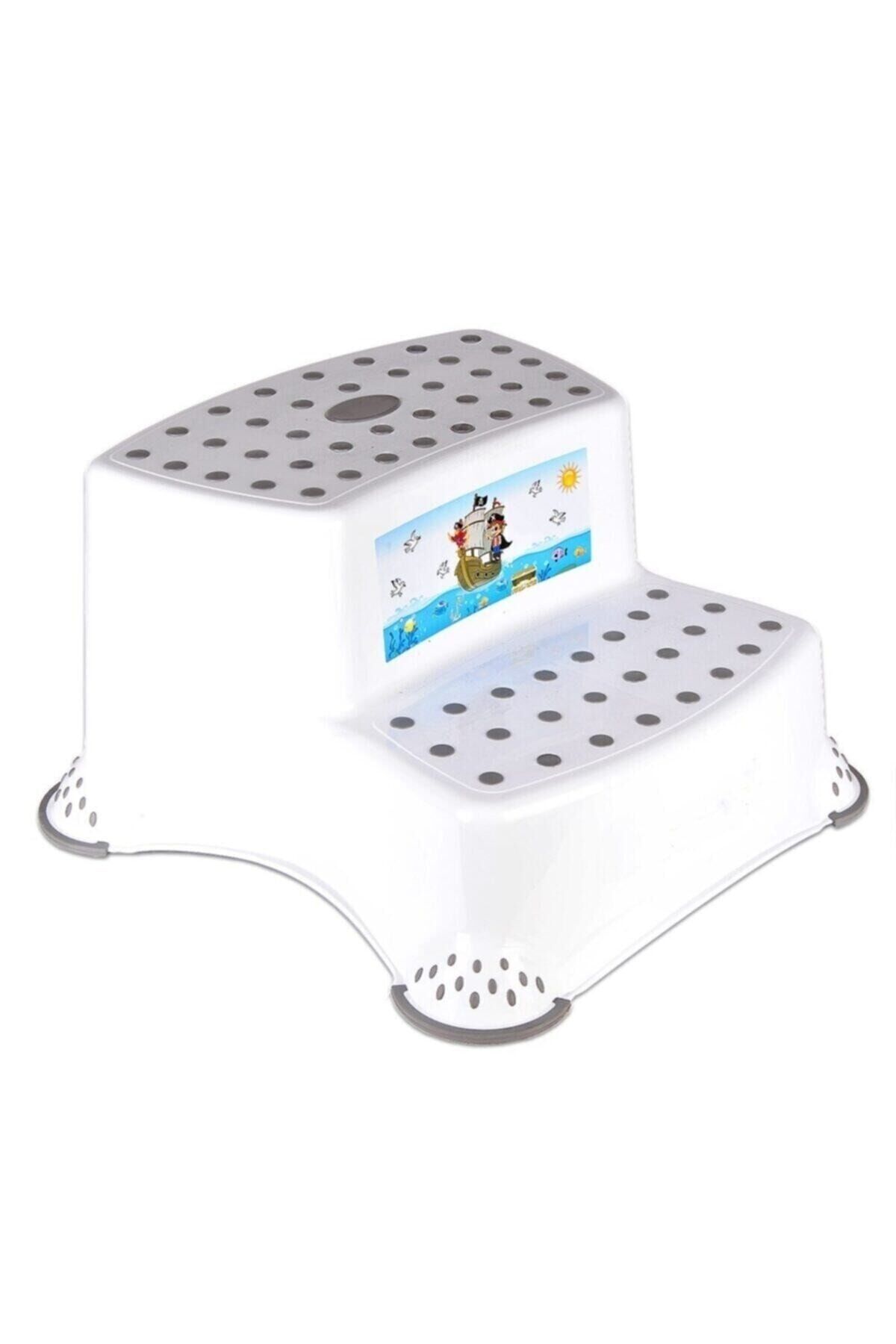 Kaydırmaz Çocuk Taburesi Çift Basamaklı Pembe Cm520, Çocuk Lavabo Basamağı Beyaz