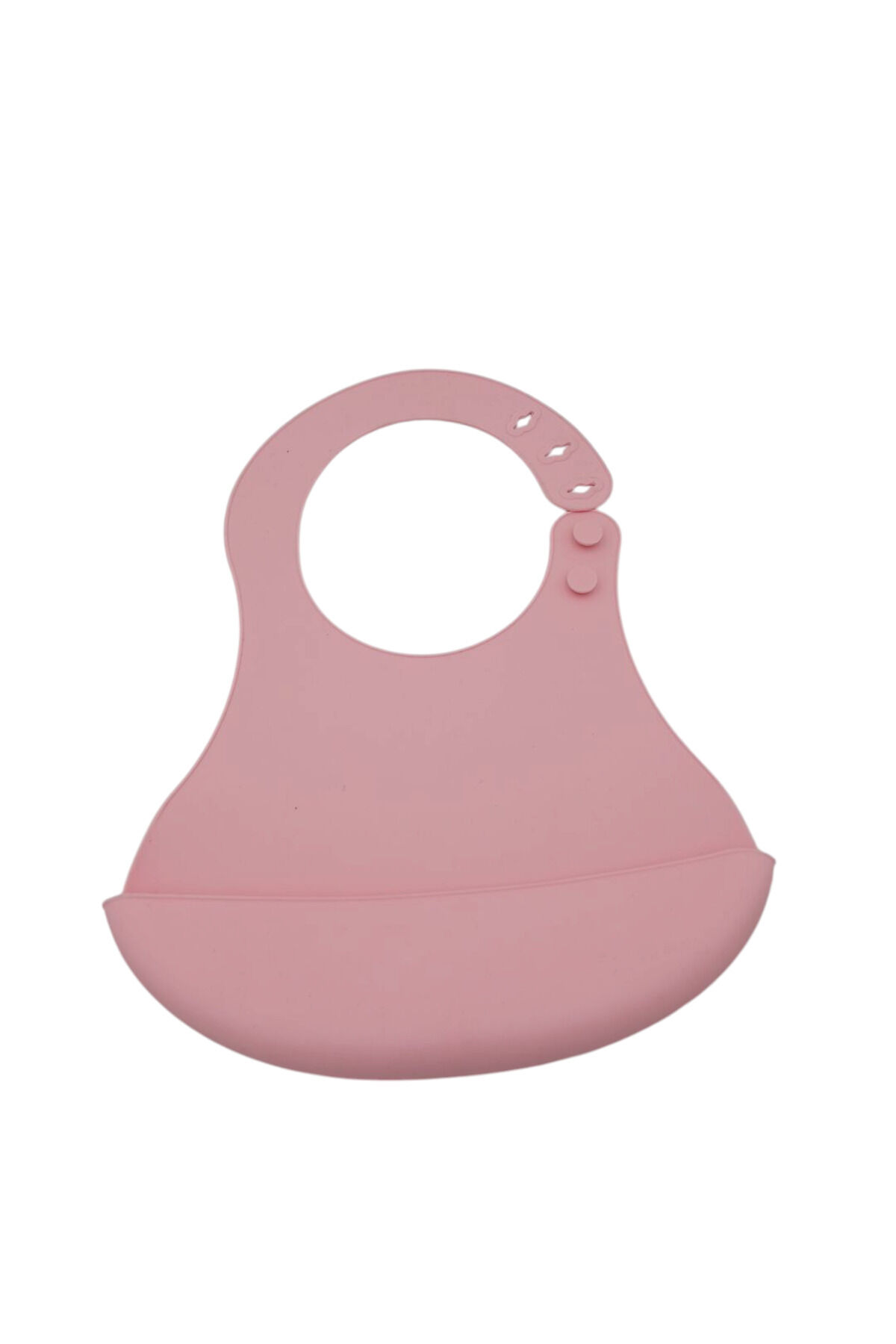 Bebek Mama Önlüğü Silikon Pembe Önlük