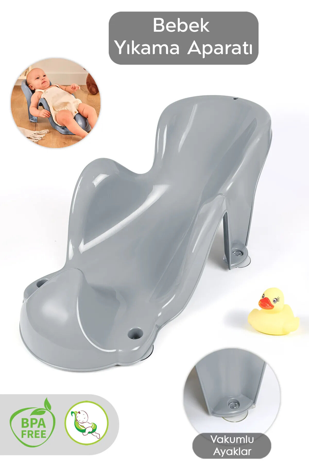 Bebek Yıkama Banyo Aparatı - Bebek Yıkama Koltuğu Küvet Oturağı