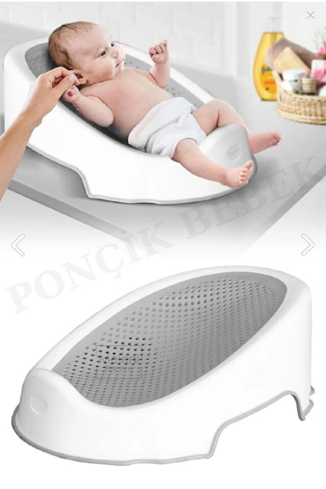 Soft Bebek Küveti – Silikon Fileli Bebek Besleme Yıkama Banyo Küveti Bebek Banyo Oturağı 5 Top