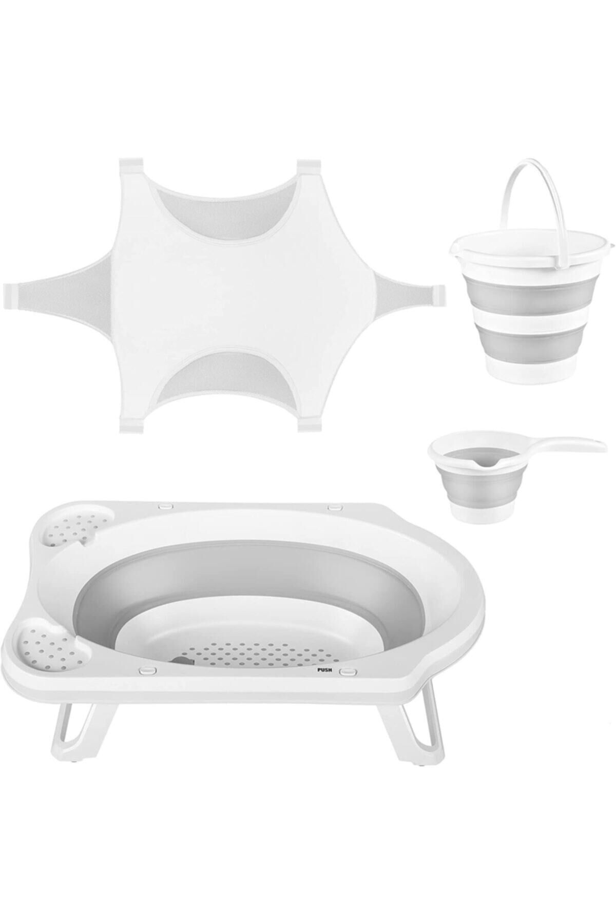 Ahir Katlanır Bebek Yıkama Banyo Seti 4 Parça